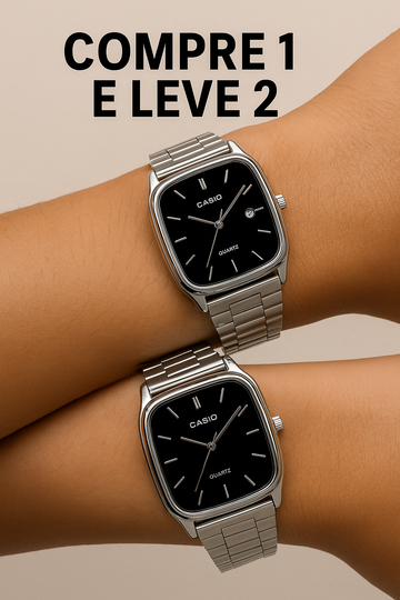 Relógio casio vintage - Resistente a água e impactos - compre 1 e leve 2